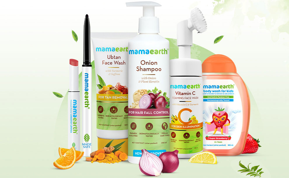 Mamaearth beauty products